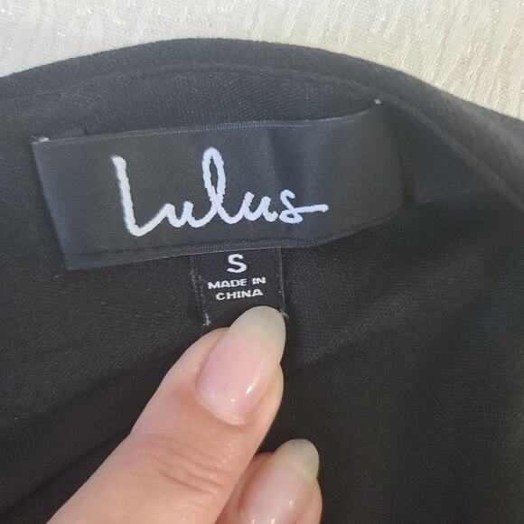 Lulu's Melora black sleeveless maxi dress Size Small formal minimalist wedding - Picture 10 of 13